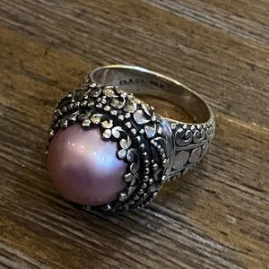 Cultured Pearl Mabe Sterling Silver Ring